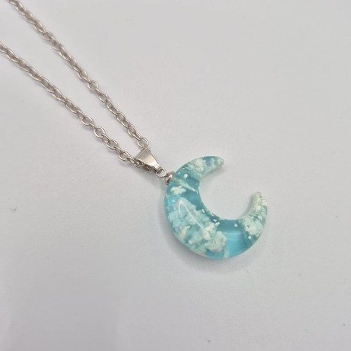 Crescent moon pendant - moon,