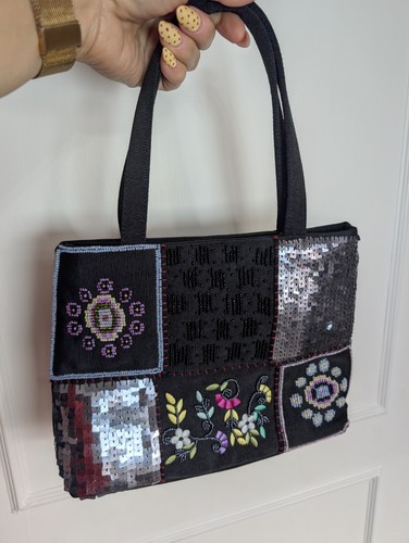 Liz claiborne black sequin - liz,