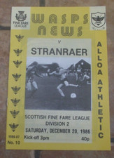 1986-87 (Dec)  Alloa Athletic
