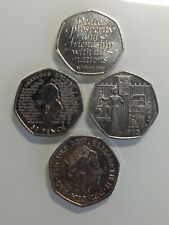 ***50p Coin set of 4 - Sherlock Holmes - Brexit - Suffragette - minting error***