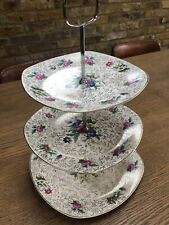Pretty Vintage Cake Stand - Afternoon Tea, Wedding, Display Used Vgc