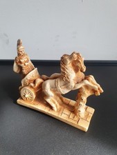 Vintage resin roman chariot - resin, &