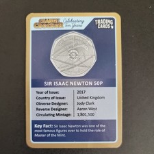 Sir Isaac Newton 50p 2017 GOLD