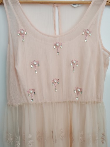 Miss selfridge beaded chiffon - selfridge,