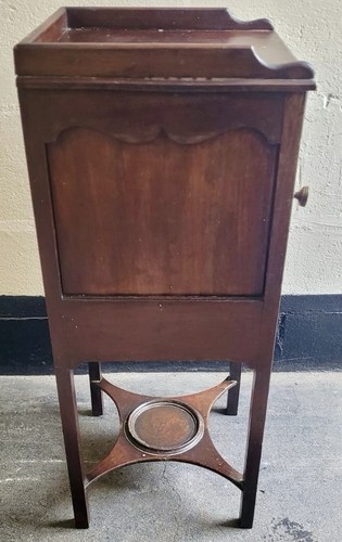 Antique mahogany pot stand - mahogany,