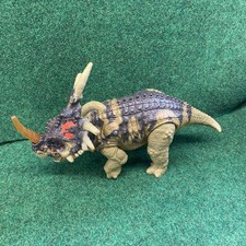 Prehistoric Styracosaurus spiked lizard Roaring Dinosaur with Sound Lights RARE