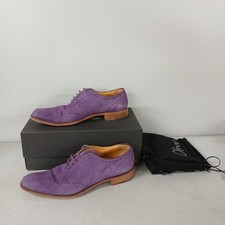 Oliver Sweeney Vear Purple Suede Brogues Oxford Shoes Formal Lace Up Box UK10-CP