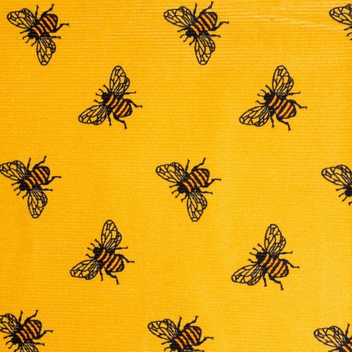 Gold bee stretch cord corduroy - bee,