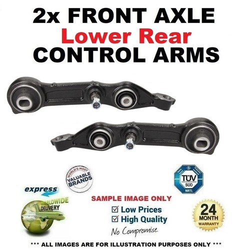 Front axle lower rear - front,