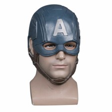 Captain America Mask Cosplay The Avengers Steven Latex Helmet Halloween Mask New