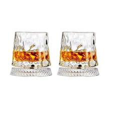 2PCS Whiskey Glasses Rotating