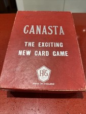 Vintage Canasta Card Game Box