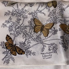 Liberty Silk Small Square Scarf 58cm Butterfly print