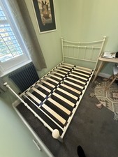 Emily Cream / Ivory metal traditional bed frame - 4ft - small double