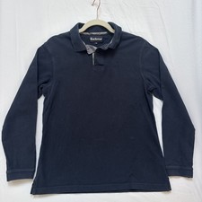 Mens Barbour Blue Polo Neck
