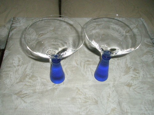 Venini cobalt blue stemmed - (2),