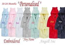 Personalised Baby Robe Bath