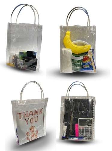 Pvc clear tote bag transparent - pvc,