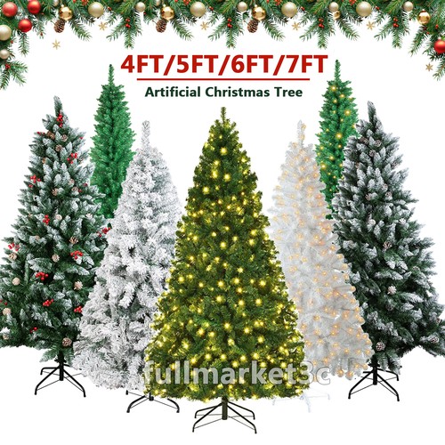 Christmas tree with lights - christmas,