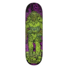 Creature Russell Vikings Hesh Law XX Purple Green Skateboard Deck 8.75"