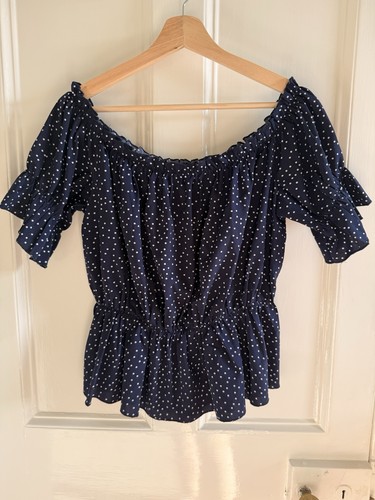 Shein navy white polka - shein,