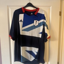 MENS MEDIUM ADIDAS LONDON OLYMPIC 2012 TEAM GB FOOTBALL/SOCCER SHIRT Size XL 