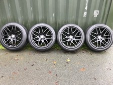 Vw Transporter T5/T6 /T6.1 Crafter 20” Black Alloys Wheels & Tyres M+S 5-6mm.