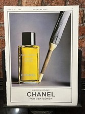 1987 Chanel For Gentlemen Men After Shave Original Vintage Advert 12.5 x 9”