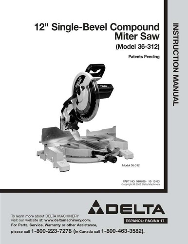 Delta 312 single - 36-312, 12"