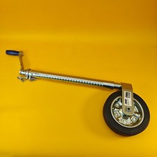 48mm Jockey Wheel Serrated Heavy Duty 750kg Trailer Ifor Williams 670-940mm