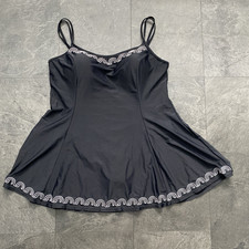 Ladies Silhouette (JD Williams) Black  Skirted Swimsuit Size 32C NWOT