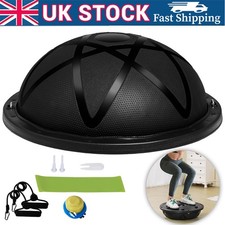 23" Half Exercise Ball Trainer Yoga Balance Stability Ball Resistance Band