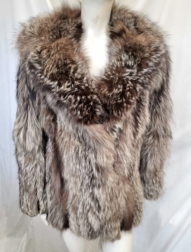 Real silver fox fur - fox, vintage
