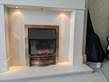 Marble fire surround and - marble,