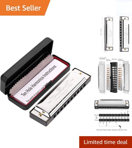 Sleek silver harmonica - sleek, in