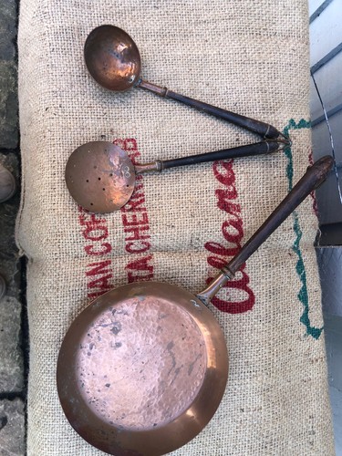 Antique copper hand - copper, hand-hammered