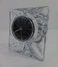 Daum Crystal Art Glass France Clock Limited Edition Signed Interior Design