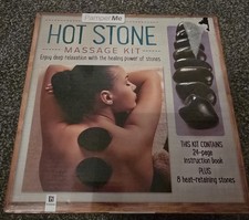 Pamper Me 8-Stone Hot Stone Massage Kit with Instruction Book