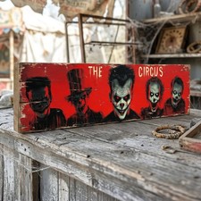 Circus Horror 40cm Wood Sign