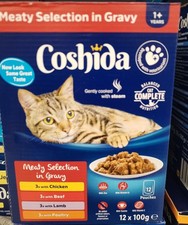Coshida Cat Food Meaty Selection In Gravy 12 x 100g 1 Pack