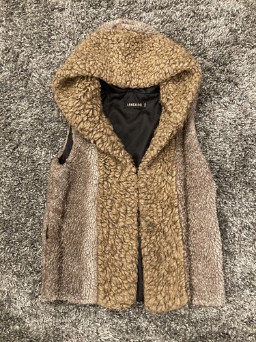 Lanshifei hooded faux fur vest - lanshifei,