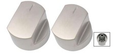 2 X Silver Hob Oven Switch