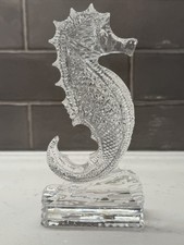Vtg Waterford Crystal Seahorse