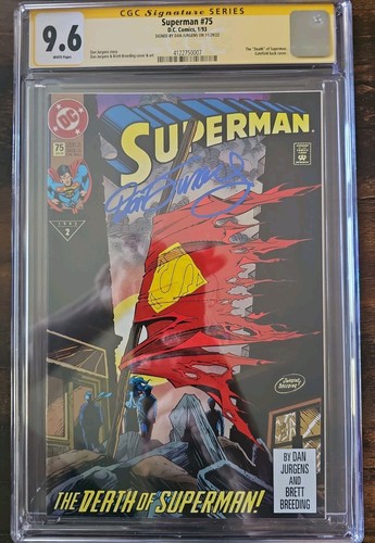 Superman cgc 6 - 75, auto