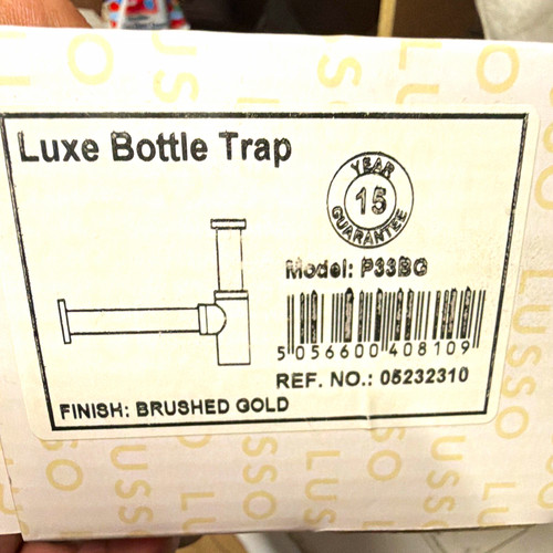 Bottle trap lusso brushed - brushed, gold