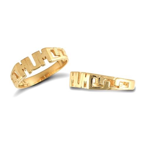 9ct gold hallmarked fancy - gold, mum
