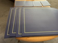 Blue Table Mats X 4 Coasters X