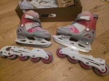 Girls Roller and Ice Skates Adjustable