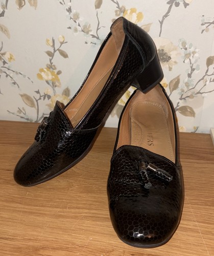 Pavers black patent leather - patent,