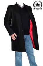 Relco Men's Black Overcoat